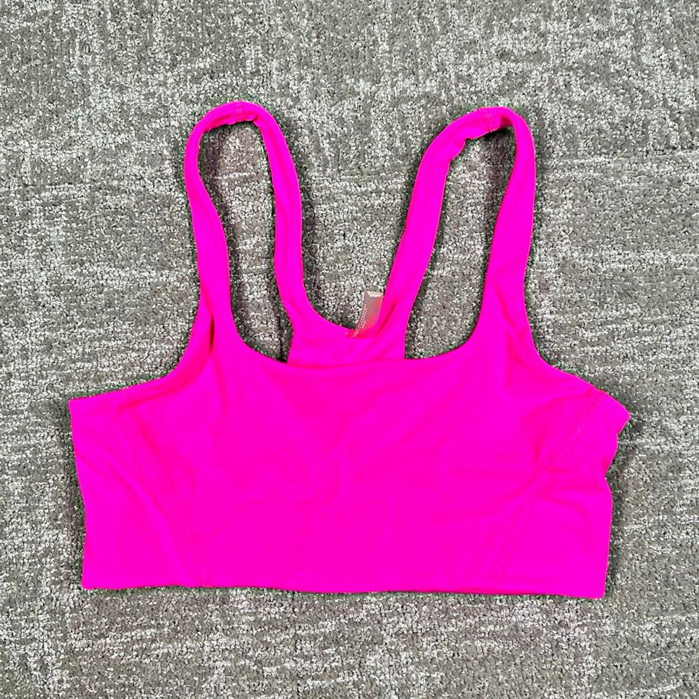Free People Pink Racerback Sports Bra Women Size S Pullover Stretch